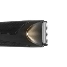 Argon Recortadora Negra con 4 Accesorios, 600mAh USB, Dimensiones 14.9x3.2x3.8 cm