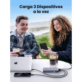 Ugreen 25188 Batería Externa 20000 mAh 100W PD3.0 QC3.0 3 Puertos USB-C/A Carga Rápida Universal Gris