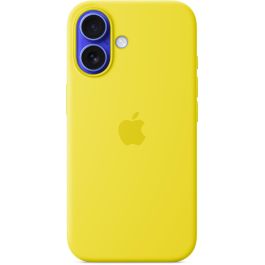 Apple Funda iPhone 16 MagSafe de Silicona - Amarillo Carambola - Protección Anticaídas y Arañazos, Materiales Reciclados