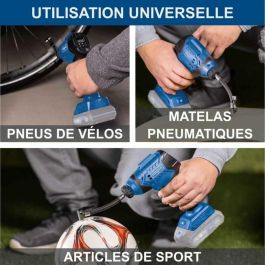 Scheppach C-AC20-X Compresor Portátil 20V, 7 Bares, Display LED, 6 Accesorios Incluidos (Sin Batería ni Cargador)