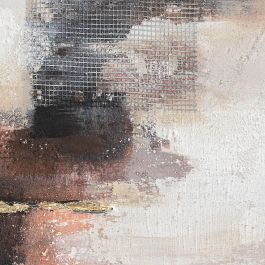 DKD Home Decor Cuadro Moderno Multicolor 90 x 90 cm (2 Unidades) Lienzo y Pino Pintado a Mano