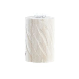 DKD Home Decor Decoración Luminosa LED Boho de Madera Natural 8x23x8 cm Pack 4 Unidades. Funciona con 2 pilas AAA.