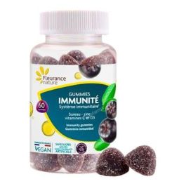 FLEURANCE NATURE Gummies Inmunidad 60 Gummies / 30 Dias - Refuerzo Defensas Naturales, Vitamina C, D3 y Zinc, Sabor Grosella, Vegano Precio: 16.5. SKU: B1D8NZD3RC