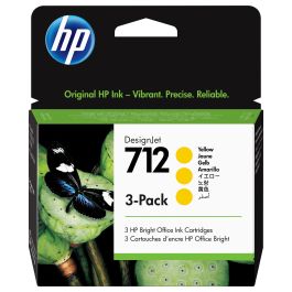 HP Tinta Amarilla Designjet 712 Pack 3 Cartuchos 29ml