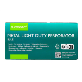 Q-connect Taladrador KF14215 Azul Abertura 1 mm Capacidad 10 Hojas