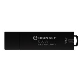 Kingston IronKey D500S USB-Stick 128GB, Seguridad AES-256 FIPS 140-3, Lectura 260MB/s, USB 3.2 Gen 1, IP67 Resistente