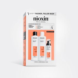 Nioxin SISTEMA 4 - Kit Tratamiento Cabello Teñido Debilitamiento Avanzado Champú Acondicionador 3 u
