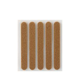 Pack 5 fieltros marron sinteticos adhesivos 95x12mm plasfix inofix