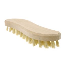 Cepillo clásico de limpieza de madera, Amarillo, 20 x 4 cm