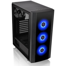 Thermaltake Versa J25 TG RGB - Torre Gaming RGB con Panel Lateral de Cristal Templado