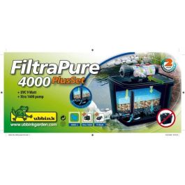 Ubbink FiltraPure 4000 Kit de filtración para estanques de hasta 4000L - Filtrado Mecánico, Biológico, UV-C con Bomba 1600L/h y Filtro UV 9W Precio: 162.7899999. SKU: B19GKPE6QB