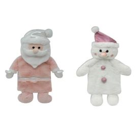 DKD Home Decor Bolsa Agua Caliente 0.7 L de Poliéster y Caucho, Colores Rosa Palo y Blanco, Diseño Navidad Fantasía, Pack de 4 Unidades Precio: 25.41726. SKU: B1H2LCDKS7