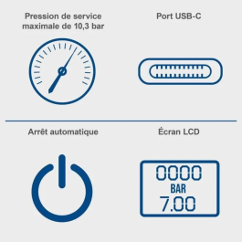 Scheppach Compresor Portátil Inalámbrico AC10/8V SCH4046664246633