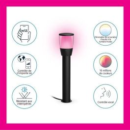 Wiz ELPAS WIZ1708426428723 Kit de inicio de terminal conectado para exteriores de 12 V, Molinos de viento, LED integrado, Aluminio Negro