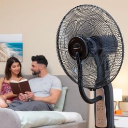 Ventilador Nebulizador de Pie con Mando a Distancia InnovaGoods Mistinn Negro 90 W 2,8 L Ventilador Nebulizador de Pie con Mando a Distancia InnovaGoods Mistinn Negro 90 W 2,8 L