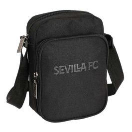 Safta Bandolera Pequeña Sevilla FC "Teen" Negra 16x22x6cm