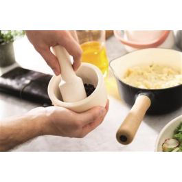 Berghoff 3950032 Mortero y Maza Pequeño para Hierbas y Especias, Conserva Aromas y Sabores