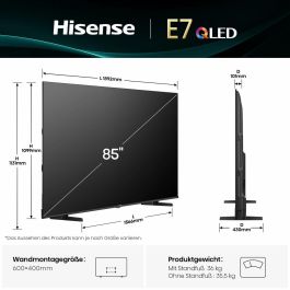 Smart TV Hisense 85E7Q 85 85" 4K Ultra HD LED HDR D-LED QLED