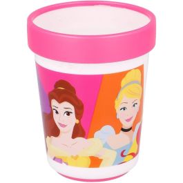 Principesse Vaso Bicolor Antideslizante CZ11299, 260 mL, Plástico Alimentario Libre de BPA, Licencia Oficial Disney