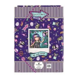 Safta Carpeta Folio 3 Solapas Gorjuss Fairground "Up and Away" Morada Poliéster 26x33,5x2,5cm