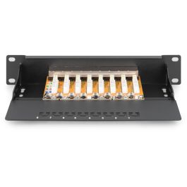 Digitus Patchpanel 1U 8-Port Cat6 ClassE apantallado RJ-45 negro para montaje en rack