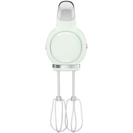 Smeg HMF01PGEU Batidora de Mano Verde - Varillas para Montar y Amasar - 9 Velocidades y Función Turbo