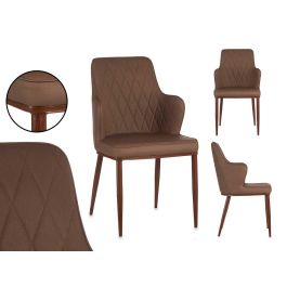 Sillon Marron Clasico Rombos Giftdecor 53X90CM (2 Unidades) Sillon Marron Clasico Rombos Giftdecor 53X90CM (2 Unidades)
