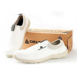 Deltaplus Zapatos de Seguridad Microfibra PU Suela PU Mono-densidad Blanco Talla 37 S2 SRC EN ISO 20345