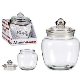 Vivalto Bote de Vidrio Hermético 1,4 L Transparente - Ideal para Alimentos - 14.5 x 18 x 14.5 cm (12 Unidades) Precio: 44.79000009. SKU: S3608262