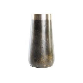 DKD Home Decor Jarrón Moderno de Aluminio Dorado y Plateado 15.5x49.5x15.5 cm - Colección Dole (2 Unidades)