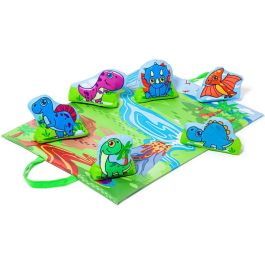 MOLTO Tapiz de Tela Dinosaurios Jurasicos +12 Meses - Se Convierte en Bolsa Guarda Dinosaurios - 40x6x28cm