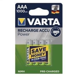 Varta 5703301404 Pilas Recargables Ni-MH HR03 AAA 1000mAh 4 Unidades Precio: 12.98999977. SKU: B17YAFCE3R