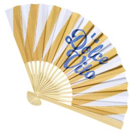 Home Deco Factory Abanico De Madera Dolce Vita Colección Naranja Azul Amarillo Rosa