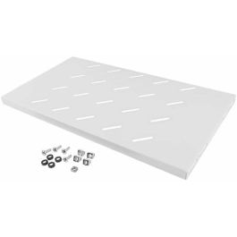 Lanberg Bandeja Fija para Rack 19 pulgadas 1U, Metálica, 486x270 mm, Carga Máxima 120 kg, Color Gris, para Armarios de Red y Servidores