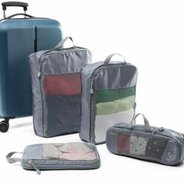 Bolsas Organizadoras de Compresión para Maletas Compakube InnovaGoods 4 Piezas
