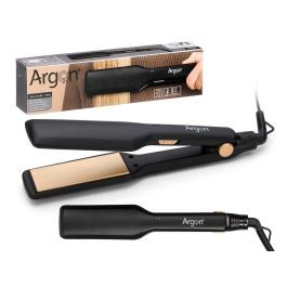 Argon Plancha de Pelo Ancha 35W, Placas de Cerámica, Calentamiento Rápido, Negro/Oro, Pantalla Luz, Cable 1,7m Giratorio (6 Unidades) Precio: 63.89000013. SKU: B1A5QLFQEV