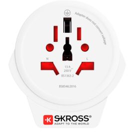 Adaptador para Enchufes Skross 1.500266 Blanco