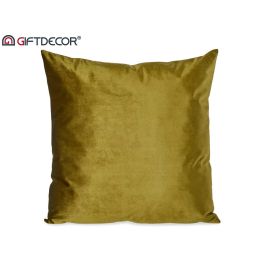 Giftdecor Cojín de Terciopelo Verde 60x60 cm - 100% Poliéster (Set de 4)