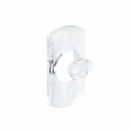 Command 17026clr - Mini Gancho Decorativo Transparente 20 Uds. + 24 Tiras Adhesivas, Fijación Fuerte y Removible sin Daños