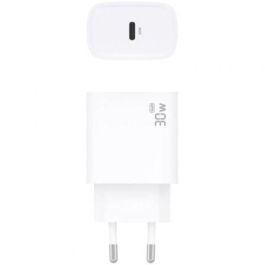 Aisens A110-0950 Cargador de Pared GaN USB-C 30W Blanco para portátil, móvil y tablet