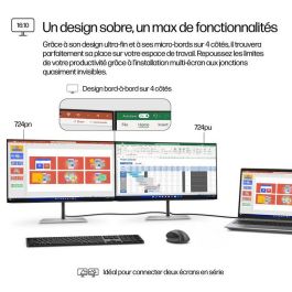 HP Monitor 724pn Series 7 Pro 24" WUXGA, PVC Free, Color Accuracy, Smooth Refresh Rate, Ergonomic