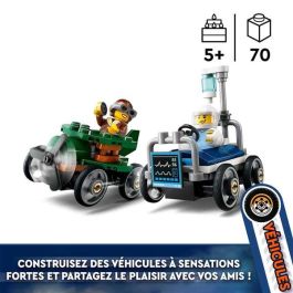 Juego de construccion coches de carreras: avión vs cama de hospital lego city great vehicles Juego de construccion coches de carreras: avión vs cama de hospital lego city great vehicles