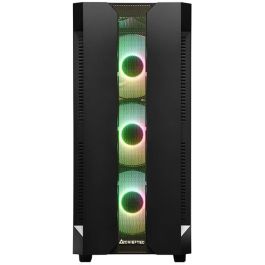 Chieftec Caja Gaming GS-01B-OP Torre ATX Micro ATX Mini-ITX Negra con Vidrio Templado e Iluminación RGB