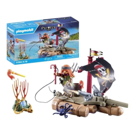 Playmobil Pirata con Tesoro 71794 Set de Barco Pirata para Niños a partir de 4 Años
