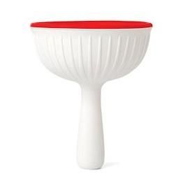 OTOTO Embudo de Cocina Magic Mushroom de Silicona Rojo/Blanco, Sin BPA
