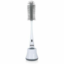 Nuby NUB0048526993925 Cepillo de limpieza 2 en 1 para biberón y tetina con soporte higiénico