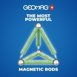 Geomag EcoFriendly Set de Construcción Magnético 25 Piezas - Brilla en la Oscuridad, Plástico 100% Reciclado