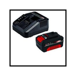 Einhell GE-CM 18/33 Li Cortacésped de Batería 18V, Ancho de Corte 33 cm para hasta 200 m², con Batería de 4.0 Ah (Ión-Litio), Color Negro/Rojo