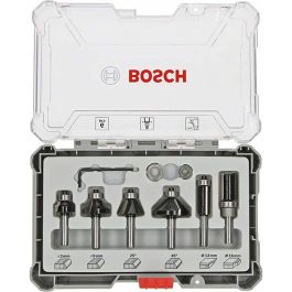 Bosch Professional 2607017468 Caja de 6 Fresas de Afeitar/Chaflanar/Redondear con Vástago de 6 mm