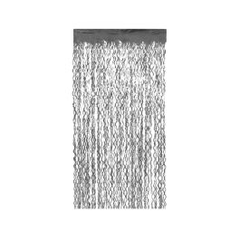 Cortina Metalizada Decorativa Ondas Plateadas 200x100 cm Precio: 1.815. SKU: B157T6FDV4
